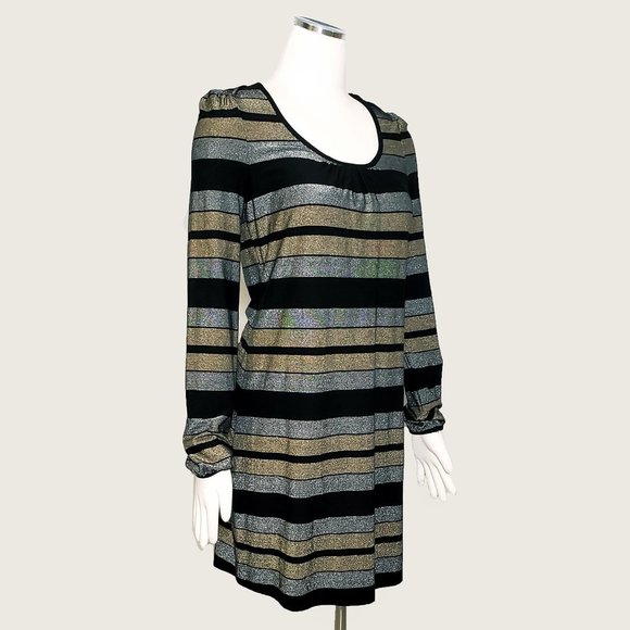 Three Dots Metallic Dress NWOT - Picture 2 of 9